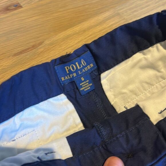 Ralph Lauren Polo Navy Shorts Size 6 - Picture 3 of 4